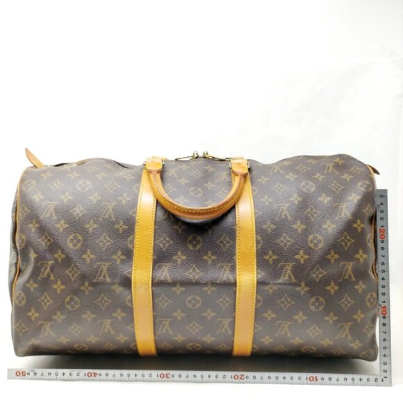 Louis Vuitton LV Boston Bag Keepall 50 Brown Monogram 699-052625 - Picture 2 of 9